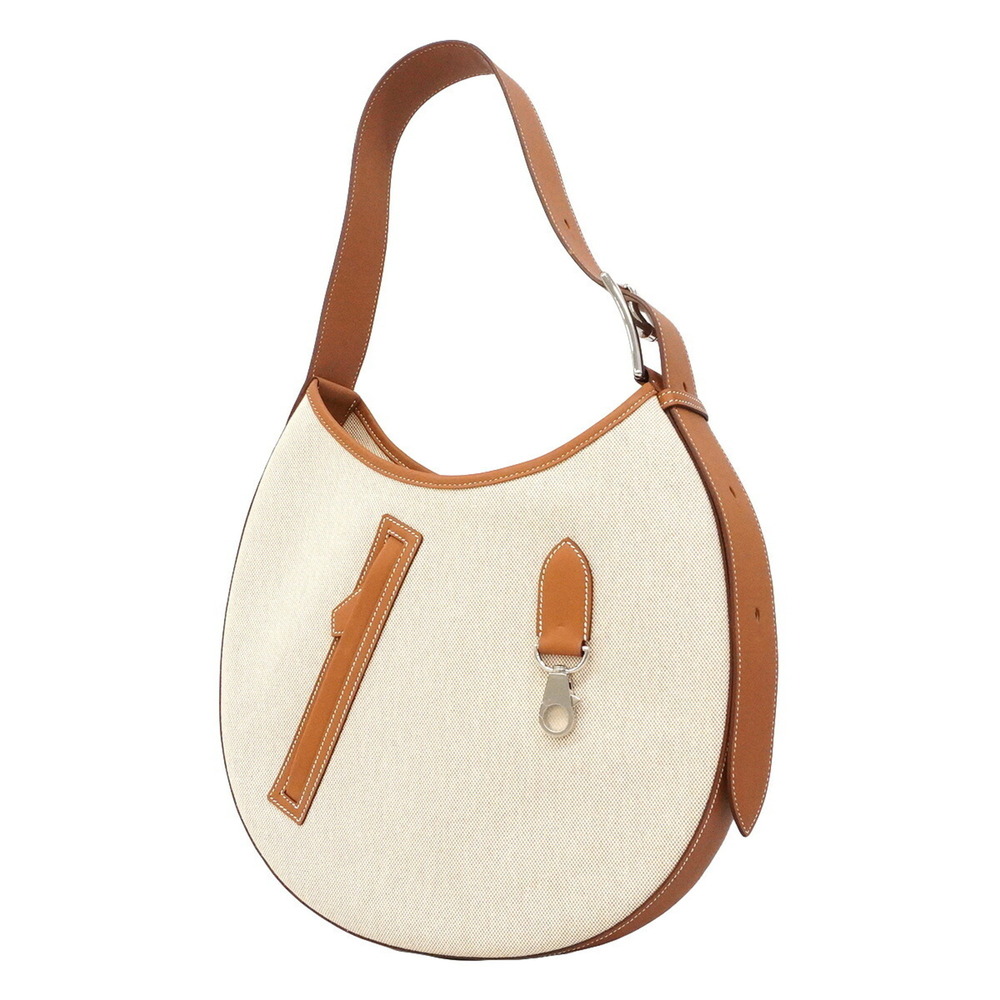 Hermes Shoulder Bag, Arson Toile H, Gold, W Stamp, Women's, P3433381